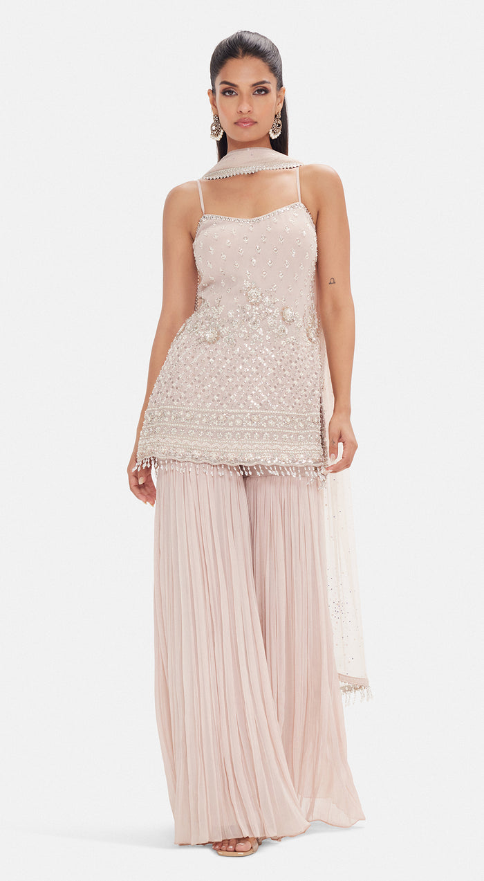 The Frosted Tulip Sharara Set