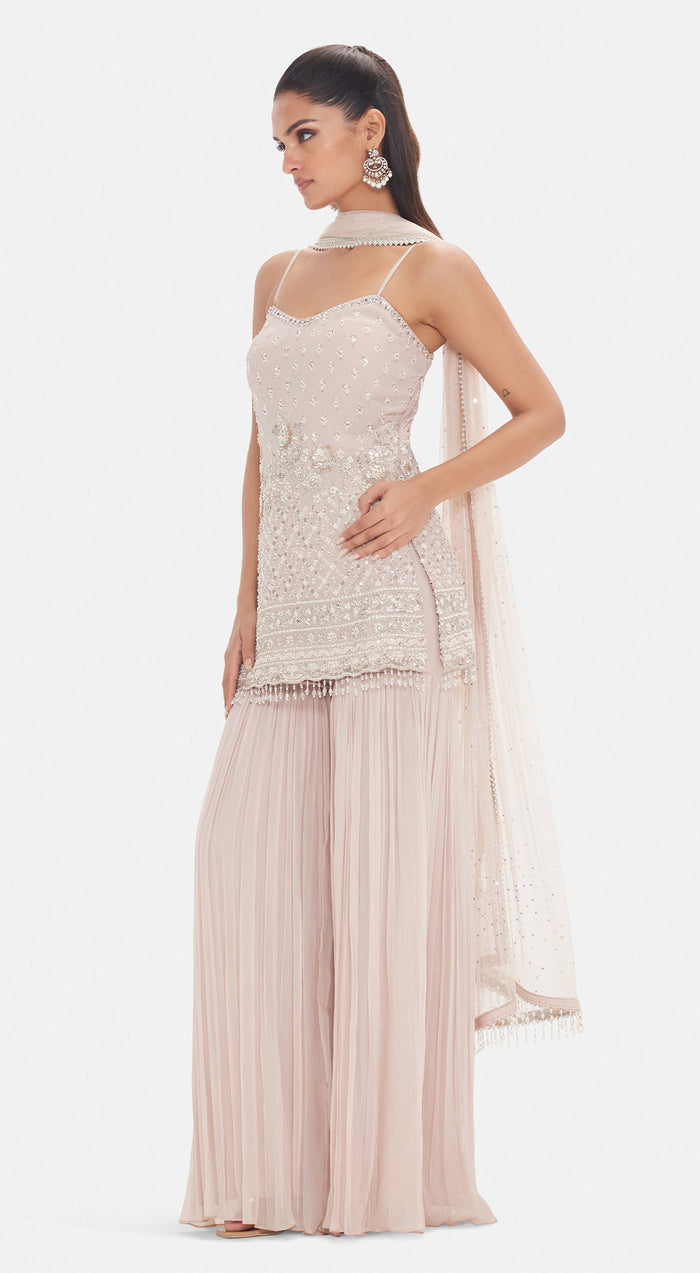 The Frosted Tulip Sharara Set