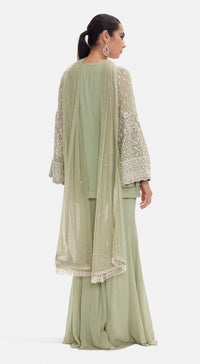 The Pista Shimmer Sharara Set