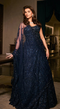 MIDNIGHT STARLIGHT CORSET LEHENGA