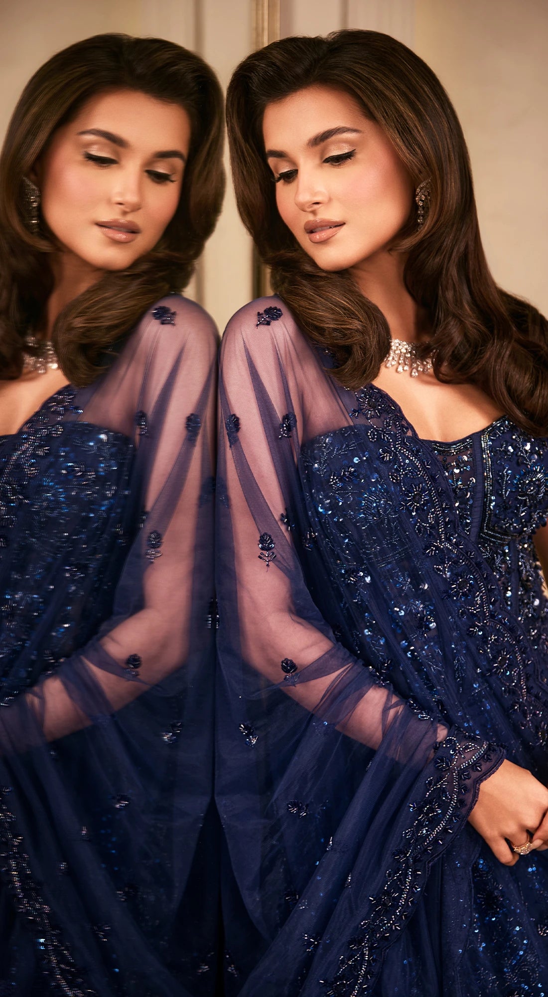 MIDNIGHT STARLIGHT CORSET LEHENGA
