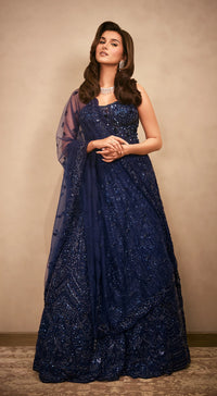MIDNIGHT STARLIGHT CORSET LEHENGA