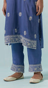 Blue Linen Suit Set - Basanti Kapde aur Koffee