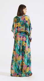 Multicoloured Sharara Set With Cape - Basanti Kapde aur Koffee