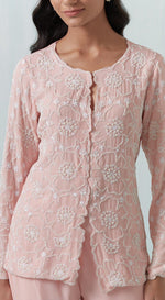 Pink Embroidered Co-Ords - Basanti Kapde aur Koffee