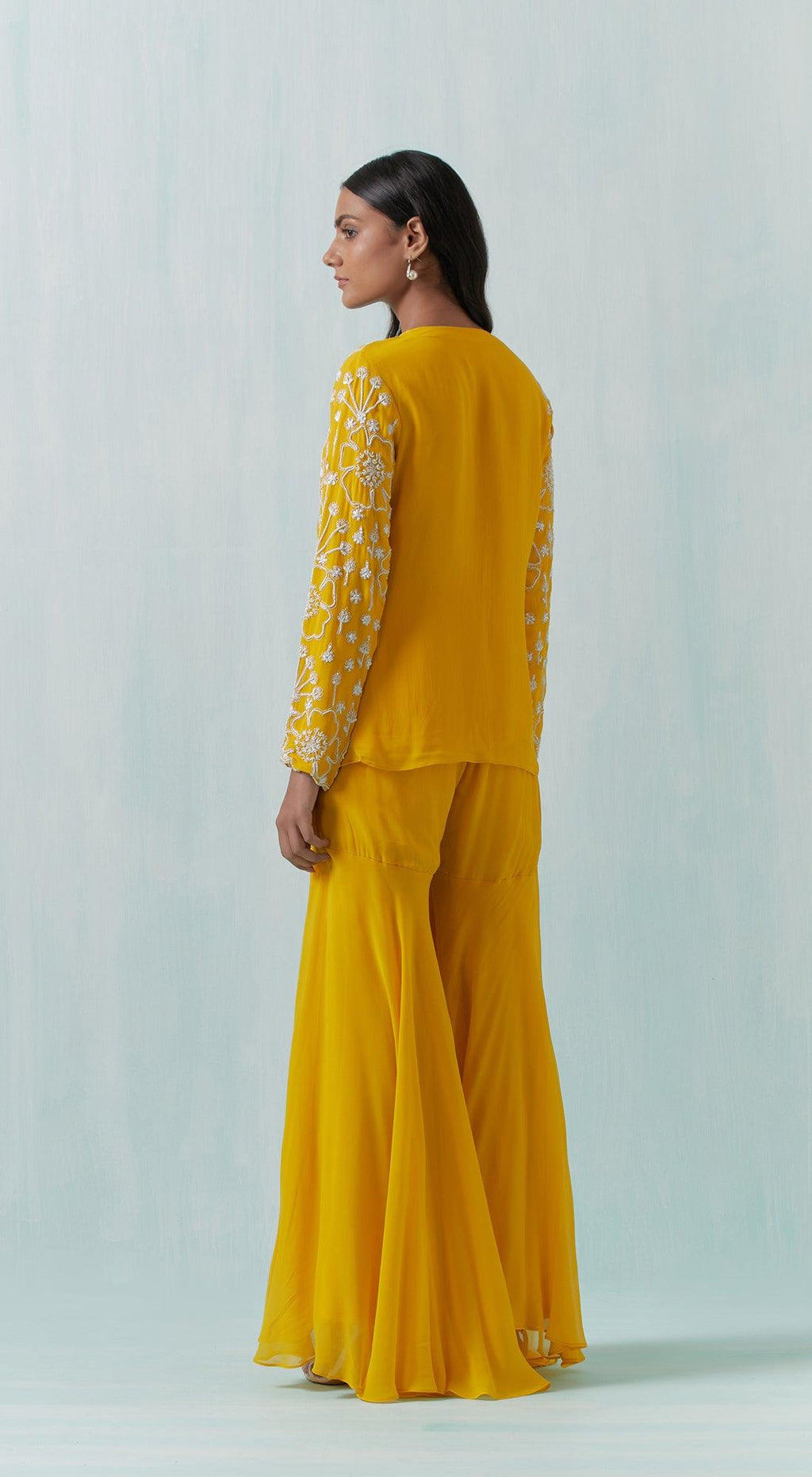 Yellow Embroidered Co-Ords - Basanti Kapde aur Koffee