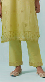 Yellow Sequinned Suit Set - Basanti Kapde aur Koffee