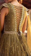 Mirror Embroiered Indo Western Gown - Basanti Kapde aur Koffee