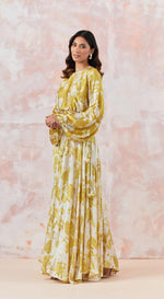 Mustard Printed Skirt Set - Basanti Kapde aur Koffee