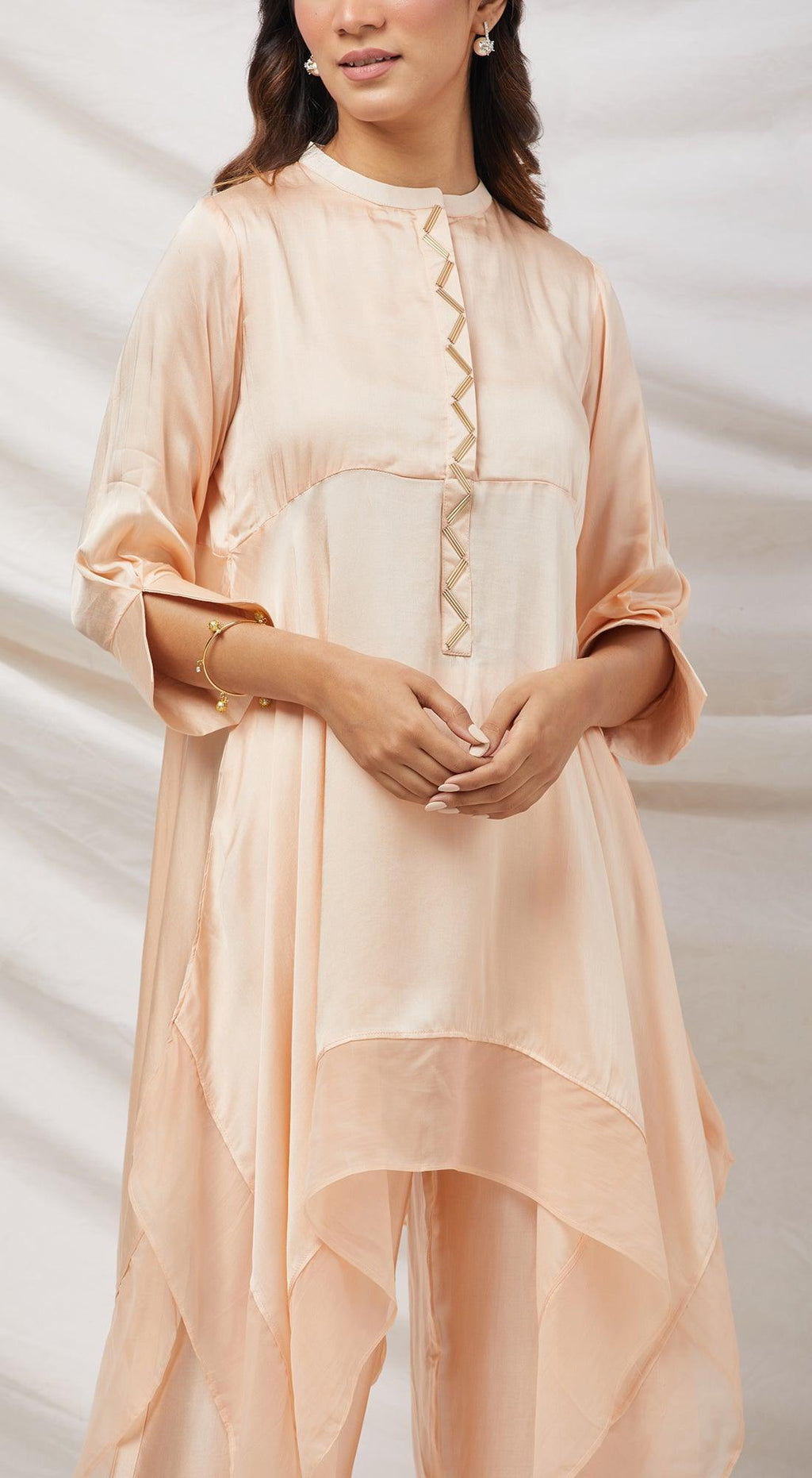 Get Stylish Tunic Suits | Designer Tunic Set - Basanti kapde aur Koffee ...