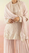 Pink Sequin Embellished Sharara Set - Basanti Kapde aur Koffee