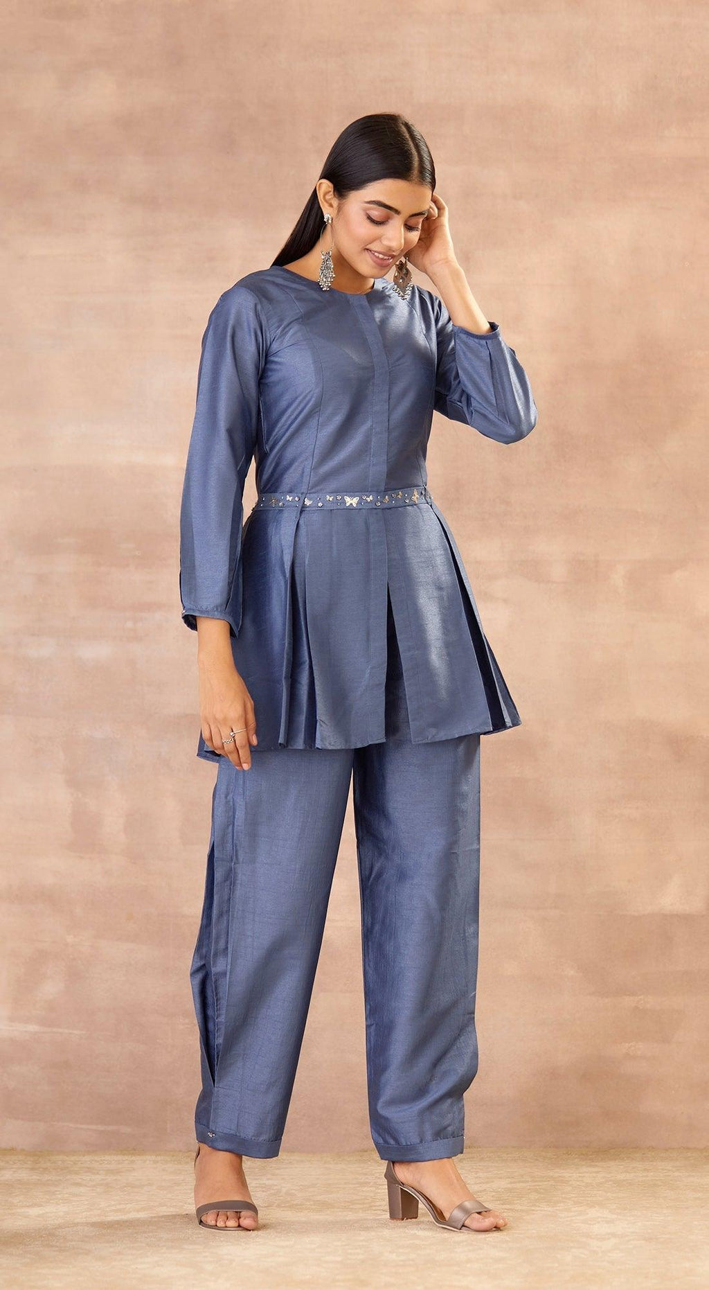 Beautiful Designer Women Cord Set Indian Party Wear Kurta and Pant